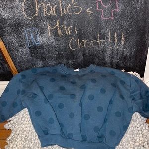 Forest Green polka dot sweater